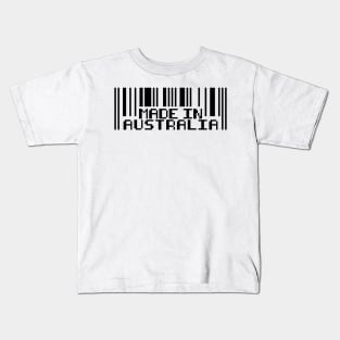 Made in Australia barcode Kids T-Shirt